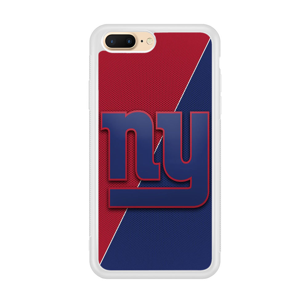 NFL New York Giants 001 iPhone 8 Plus Case-Phone Case-Rubber White (2D Case)-Altracase