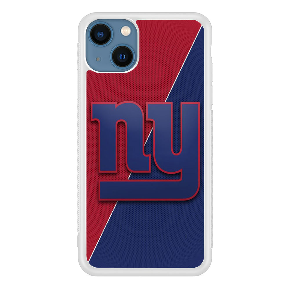 NFL New York Giants 001 iPhone 13 Mini Case-Phone Case-Rubber White (2D Case)-Altracase