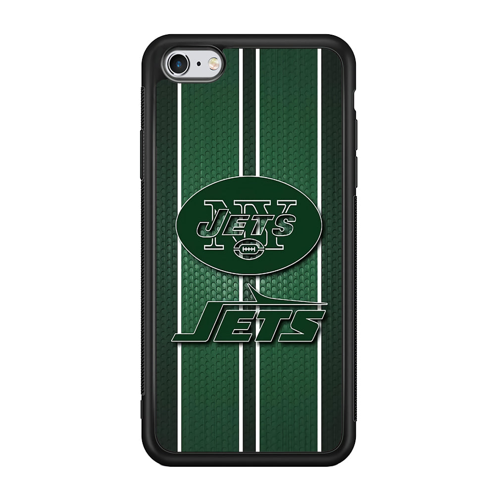 NFL New York Jets 001 iPhone 6 | 6s Case-Phone Case-Rubber Black (2D Case)-Altracase