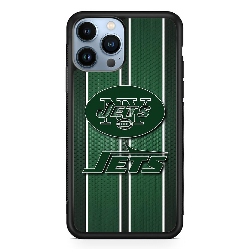 NFL New York Jets 001 iPhone 13 Pro Case-Phone Case-Rubber Black (2D Case)-Altracase