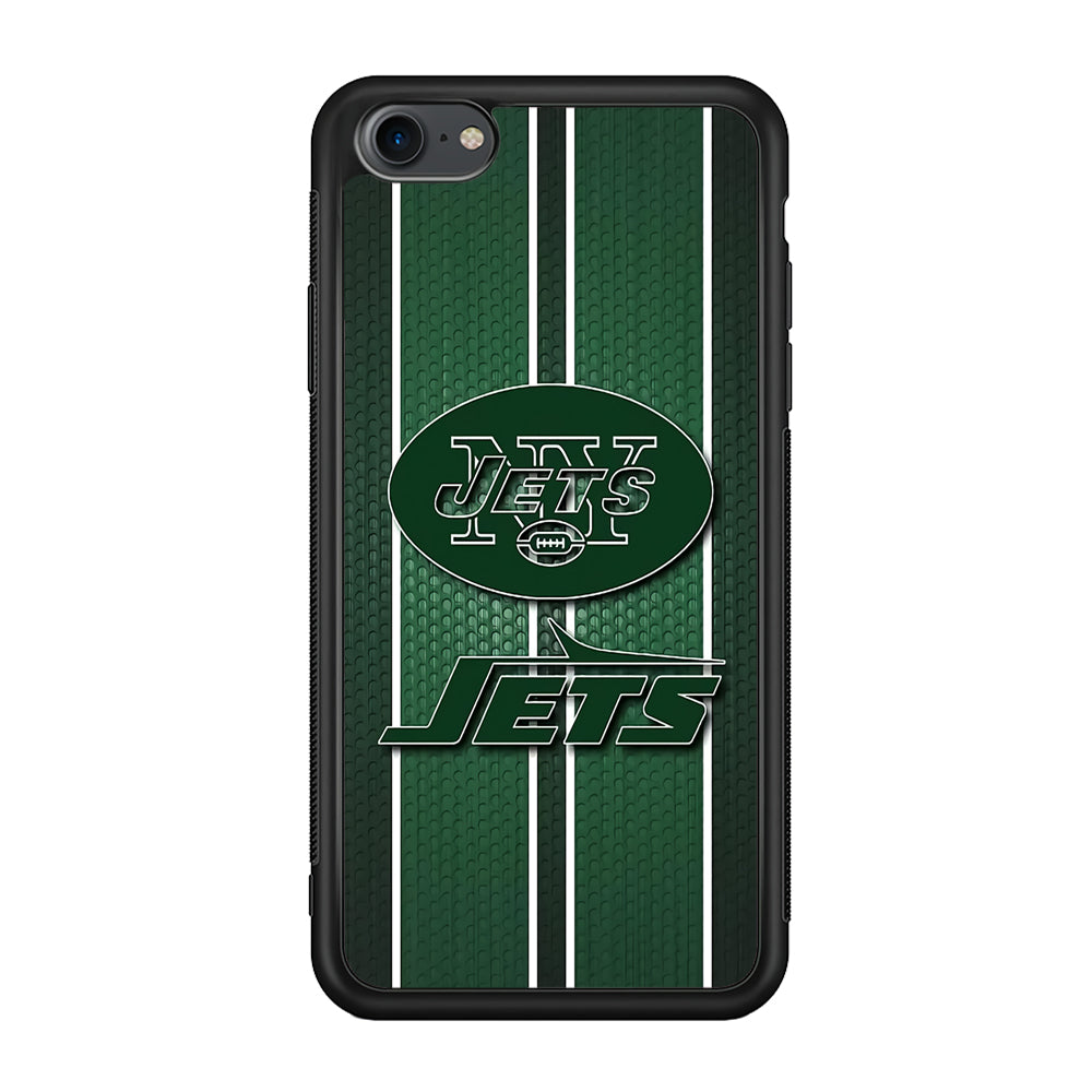 NFL New York Jets 001 iPhone 7 Case-Phone Case-Rubber Black (2D Case)-Altracase