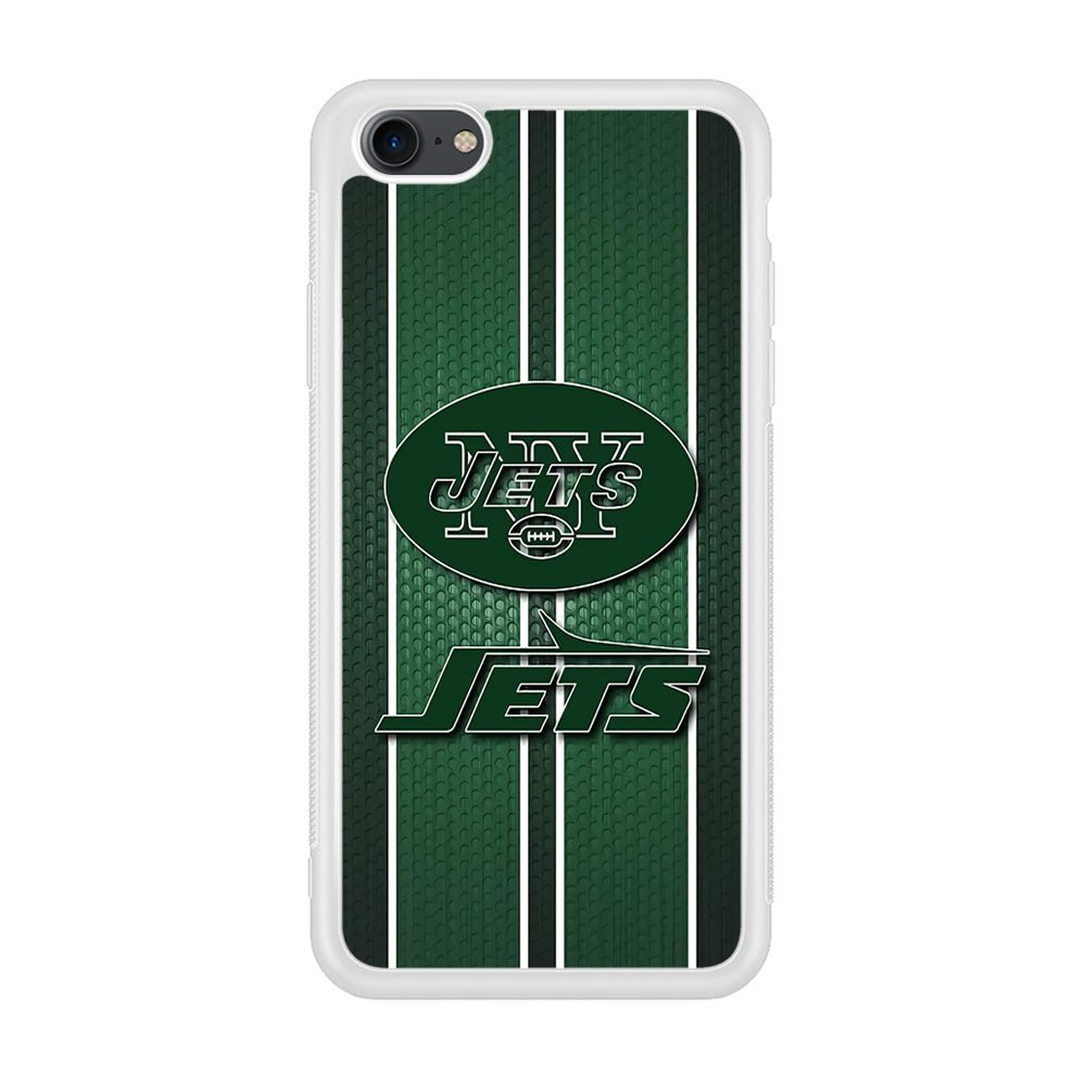 NFL New York Jets 001 iPhone 7 Case-Phone Case-Rubber White (2D Case)-Altracase