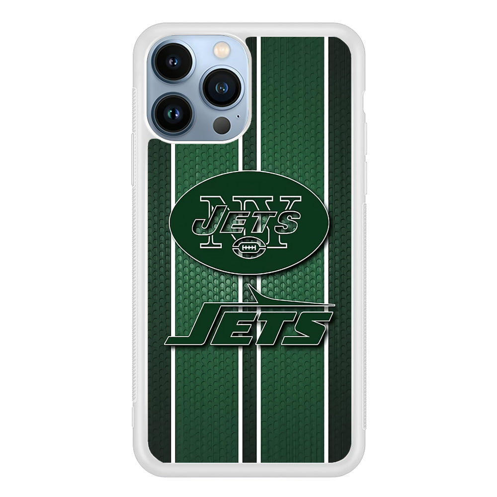 NFL New York Jets 001 iPhone 13 Pro Case-Phone Case-Rubber White (2D Case)-Altracase