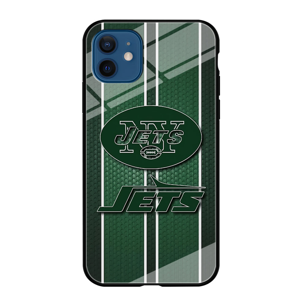 NFL New York Jets 001 iPhone 12 Case-Phone Case-Tempered Glass Case-Altracase
