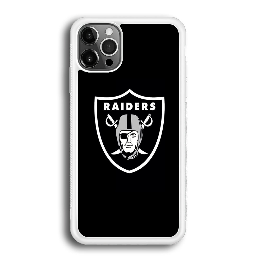 NFL Oakland Raiders 001 iPhone 12 Pro Max Case-Phone Case-Rubber White (2D Case)-Altracase