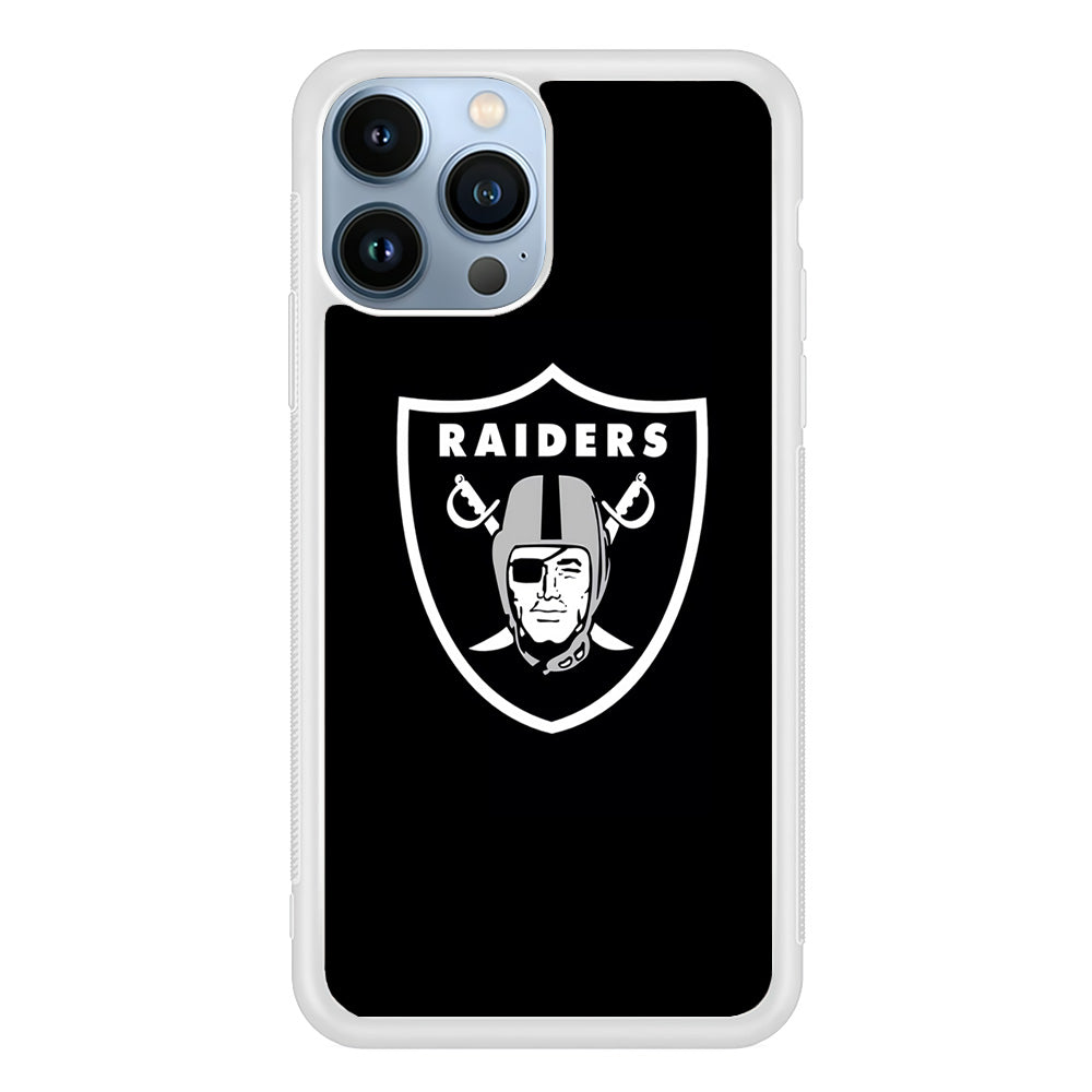 NFL Oakland Raiders 001 iPhone 13 Pro Case-Phone Case-Rubber White (2D Case)-Altracase