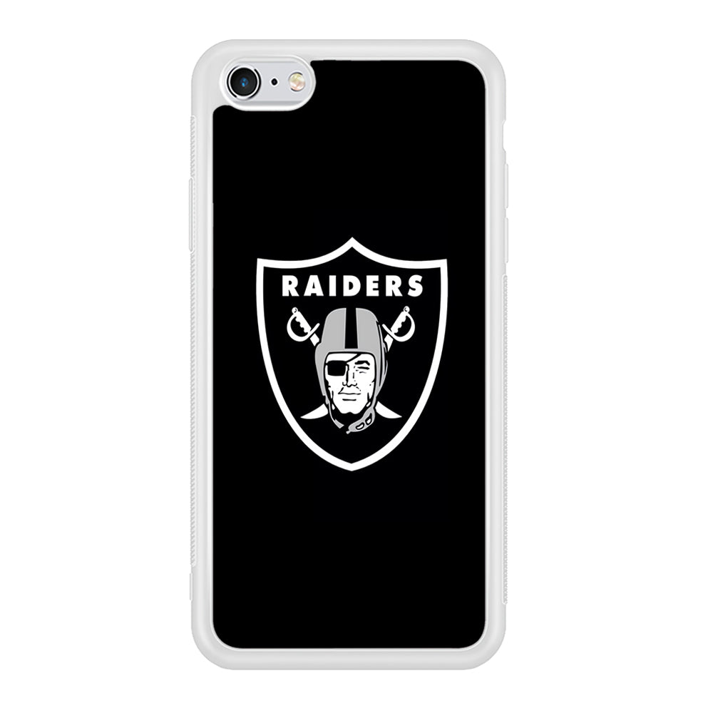 NFL Oakland Raiders 001 iPhone 6 Plus | 6s Plus Case-Phone Case-Rubber White (2D Case)-Altracase