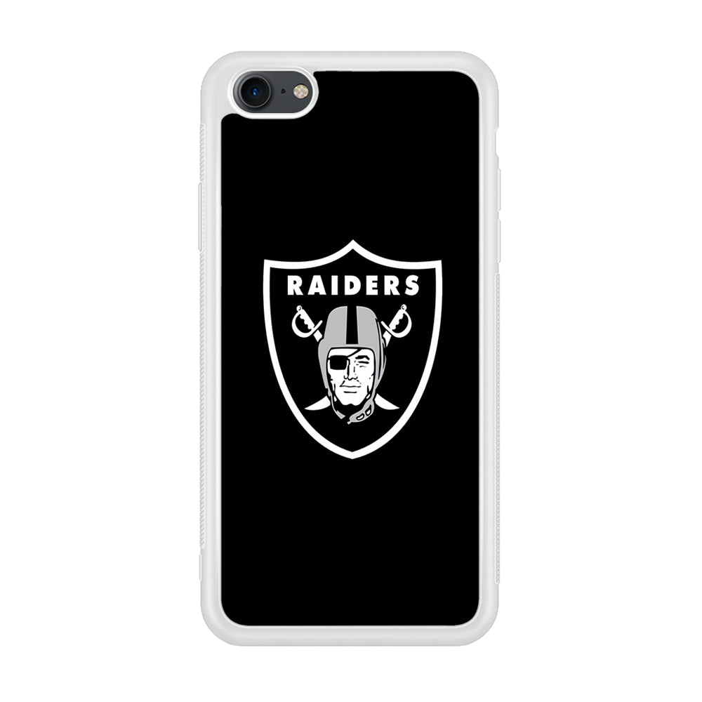 NFL Oakland Raiders 001 iPhone 7 Case-Phone Case-Rubber White (2D Case)-Altracase