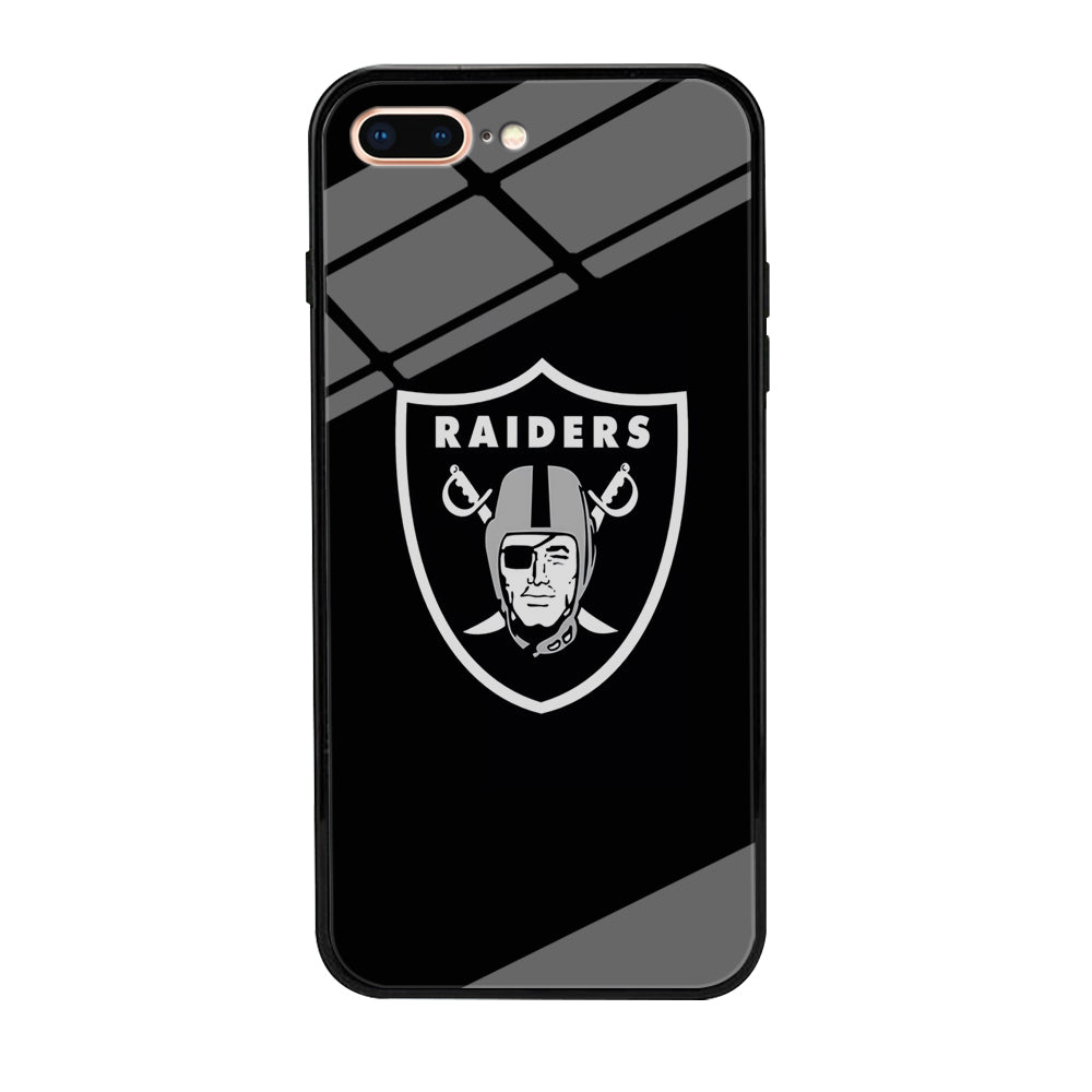 NFL Oakland Raiders 001 iPhone 8 Plus Case-Phone Case-Tempered Glass Case-Altracase