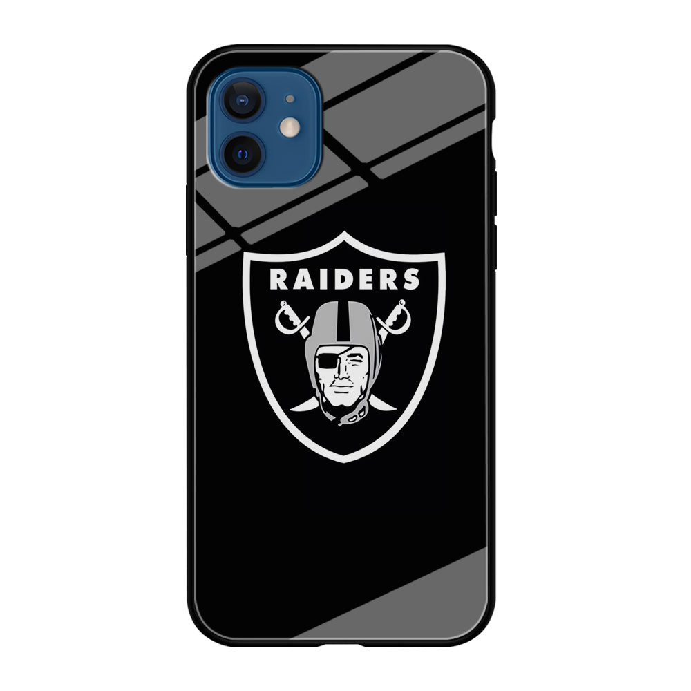 NFL Oakland Raiders 001 iPhone 12 Case-Phone Case-Tempered Glass Case-Altracase