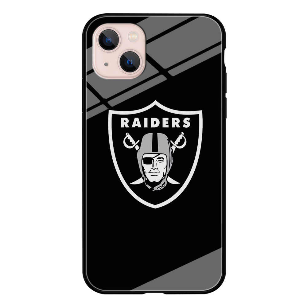 NFL Oakland Raiders 001 iPhone 15 Case-Phone Case-Tempered Glass Case-Altracase