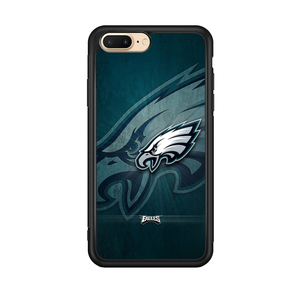 NFL Philadelphia Eagles 001 iPhone 8 Plus Case-Phone Case-Rubber Black (2D Case)-Altracase