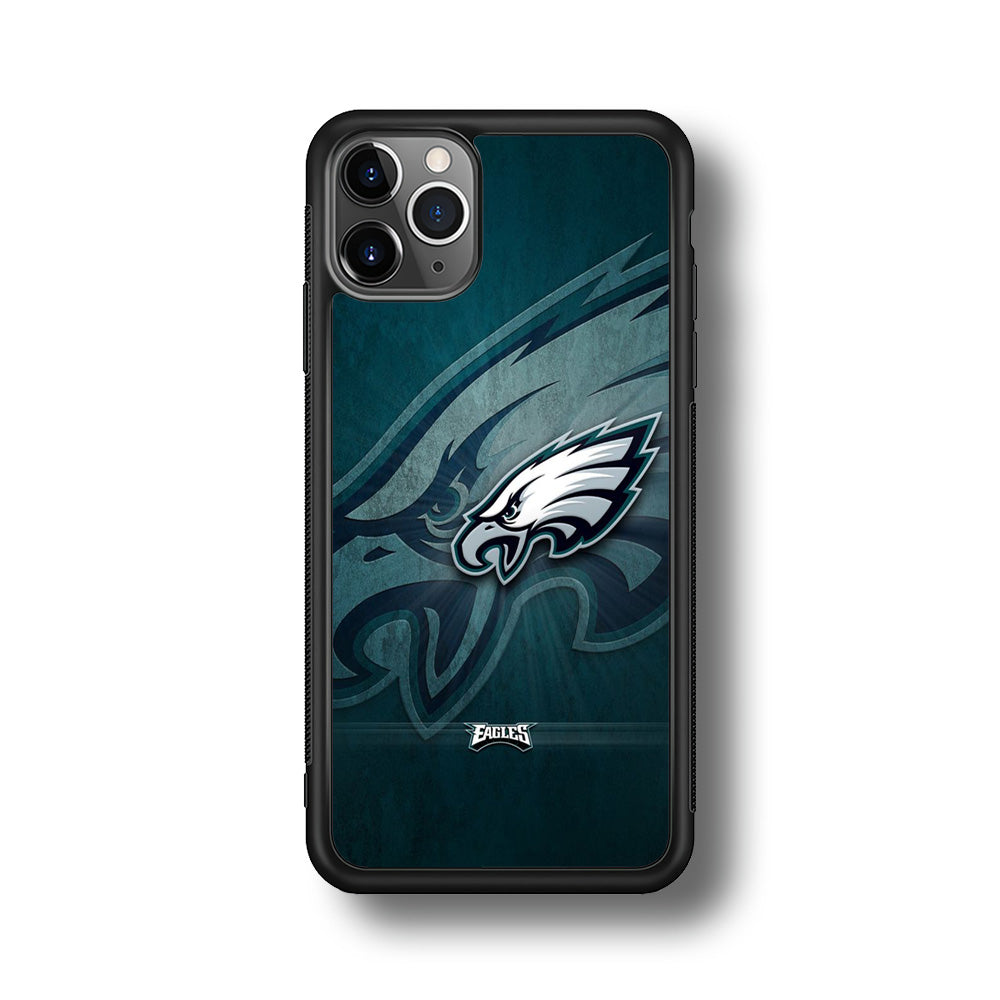 NFL Philadelphia Eagles 001 iPhone 11 Pro Max Case-Phone Case-Rubber Black (2D Case)-Altracase
