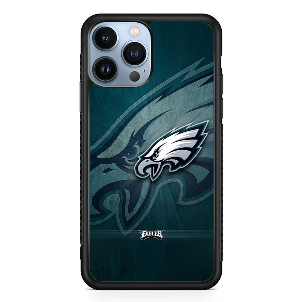 NFL Philadelphia Eagles 001 iPhone 13 Pro Case-Phone Case-Rubber Black (2D Case)-Altracase