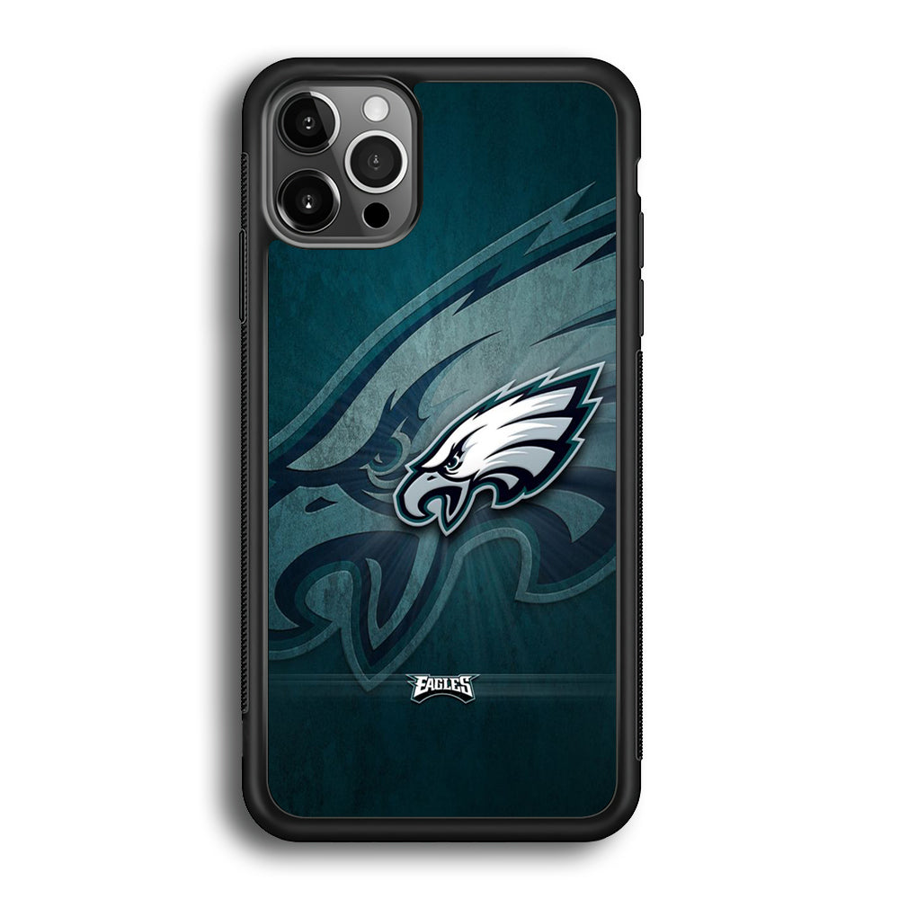 NFL Philadelphia Eagles 001 iPhone 12 Pro Max Case-Phone Case-Rubber Black (2D Case)-Altracase