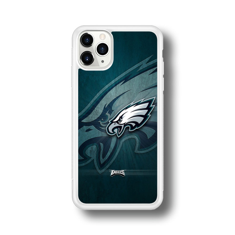 NFL Philadelphia Eagles 001 iPhone 11 Pro Max Case-Phone Case-Rubber White (2D Case)-Altracase