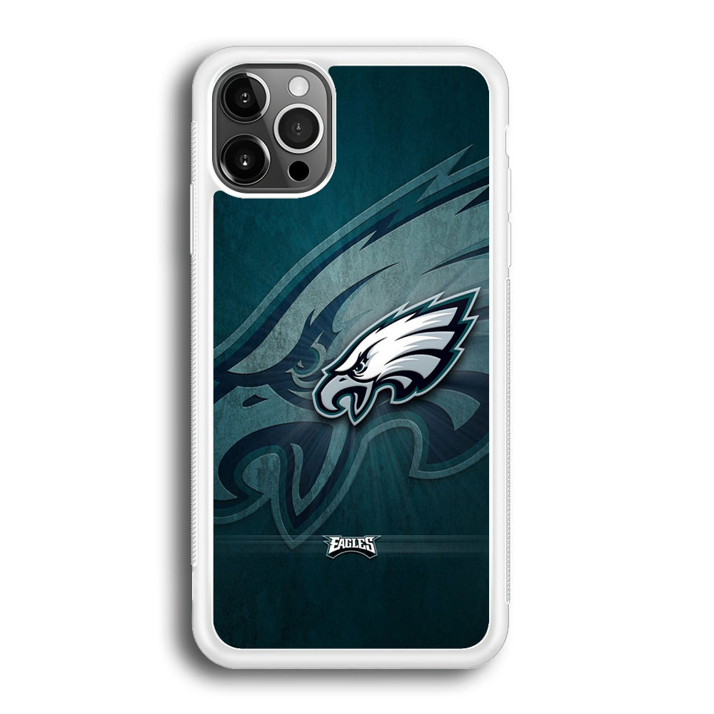 NFL Philadelphia Eagles 001 iPhone 12 Pro Max Case-Phone Case-Rubber White (2D Case)-Altracase