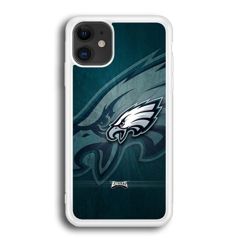 NFL Philadelphia Eagles 001 iPhone 12 Mini Case-Phone Case-Rubber White (2D Case)-Altracase