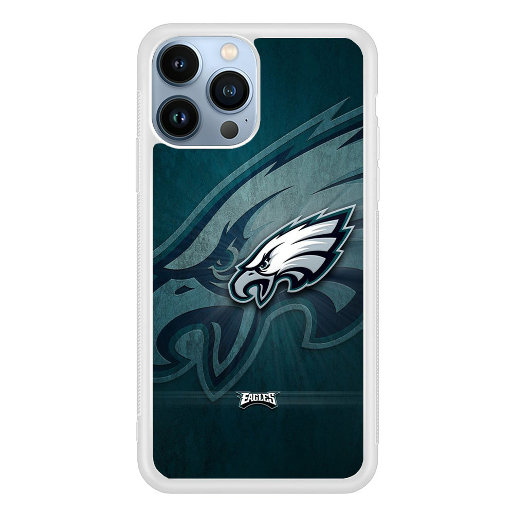 NFL Philadelphia Eagles 001 iPhone 13 Pro Case-Phone Case-Rubber White (2D Case)-Altracase