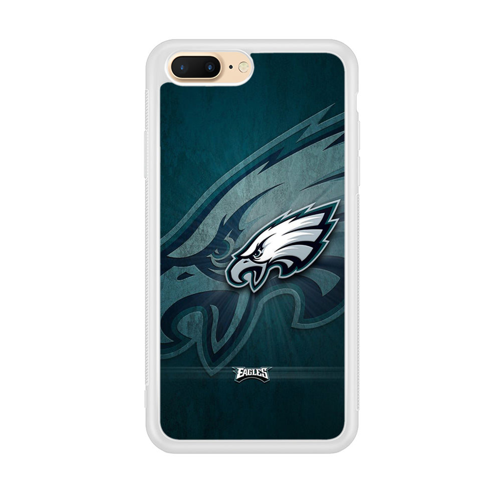 NFL Philadelphia Eagles 001 iPhone 8 Plus Case-Phone Case-Rubber White (2D Case)-Altracase