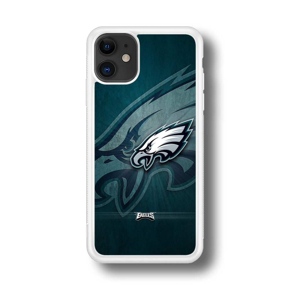 NFL Philadelphia Eagles 001 iPhone 11 Case-Phone Case-Rubber White (2D Case)-Altracase