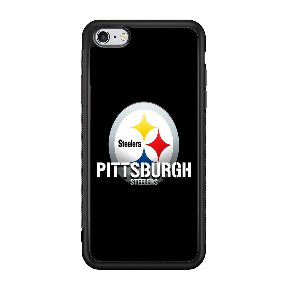 NFL Pittsburgh Steelers 001 iPhone 6 Plus | 6s Plus Case-Phone Case-Rubber Black (2D Case)-Altracase