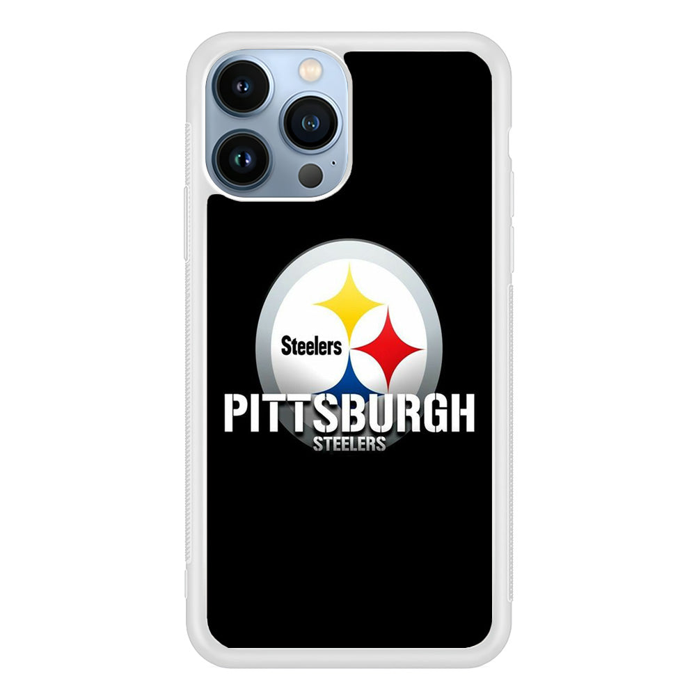 NFL Pittsburgh Steelers 001 iPhone 13 Pro Case-Phone Case-Rubber White (2D Case)-Altracase