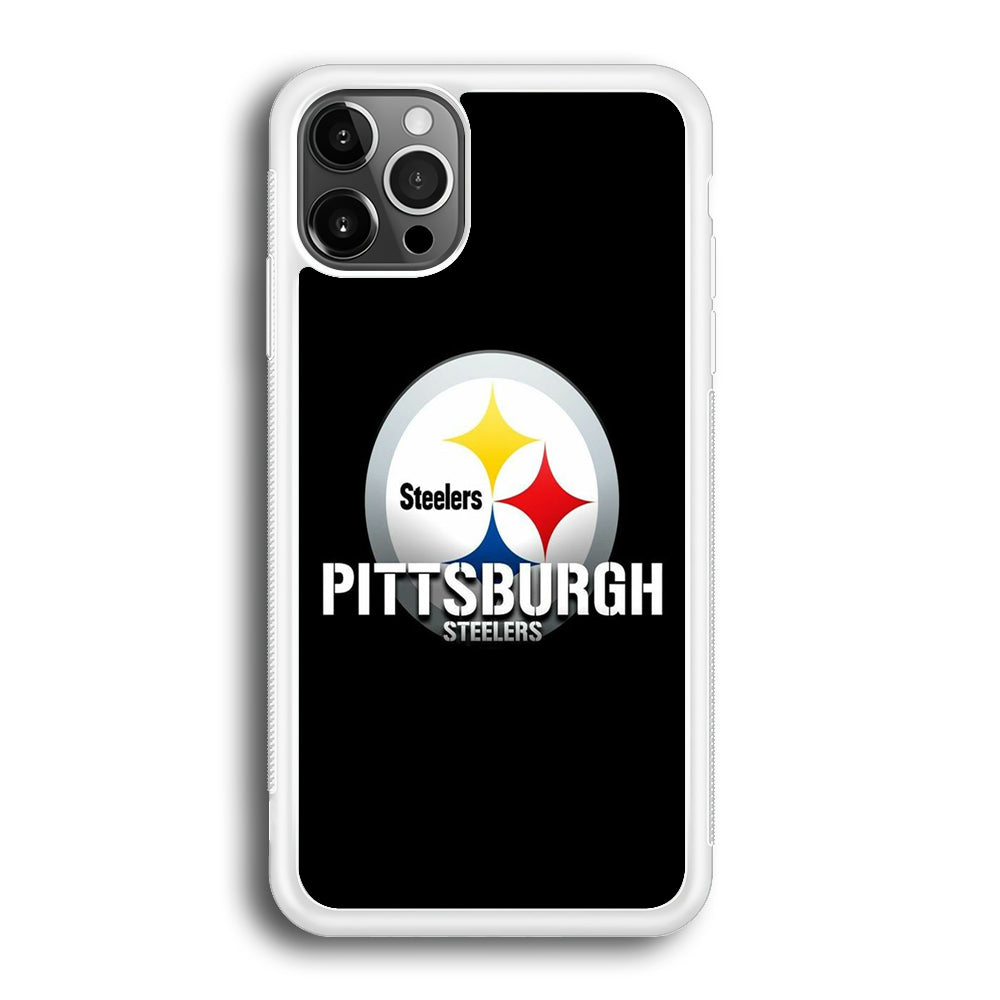 NFL Pittsburgh Steelers 001 iPhone 12 Pro Case-Phone Case-Rubber White (2D Case)-Altracase