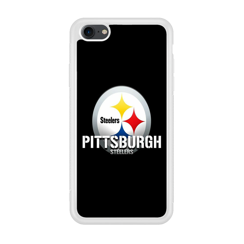 NFL Pittsburgh Steelers 001 iPhone 7 Case-Phone Case-Rubber White (2D Case)-Altracase