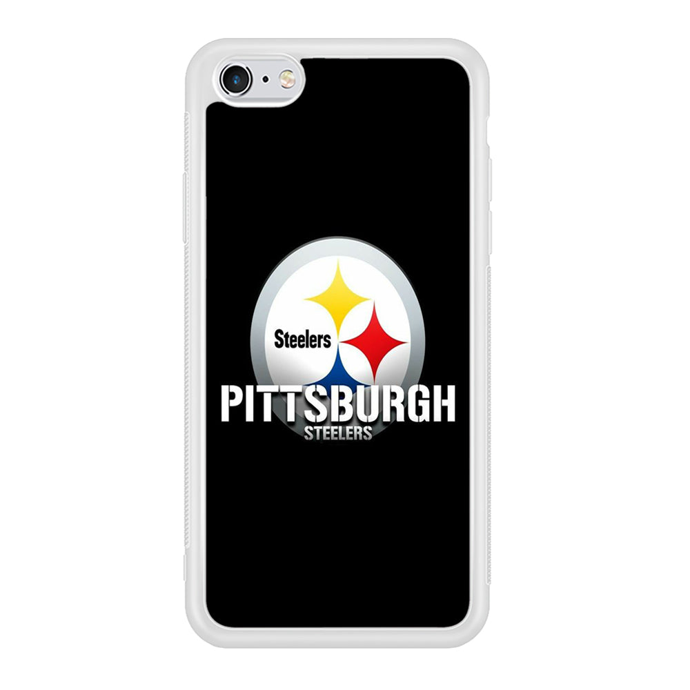 NFL Pittsburgh Steelers 001 iPhone 6 Plus | 6s Plus Case-Phone Case-Rubber White (2D Case)-Altracase