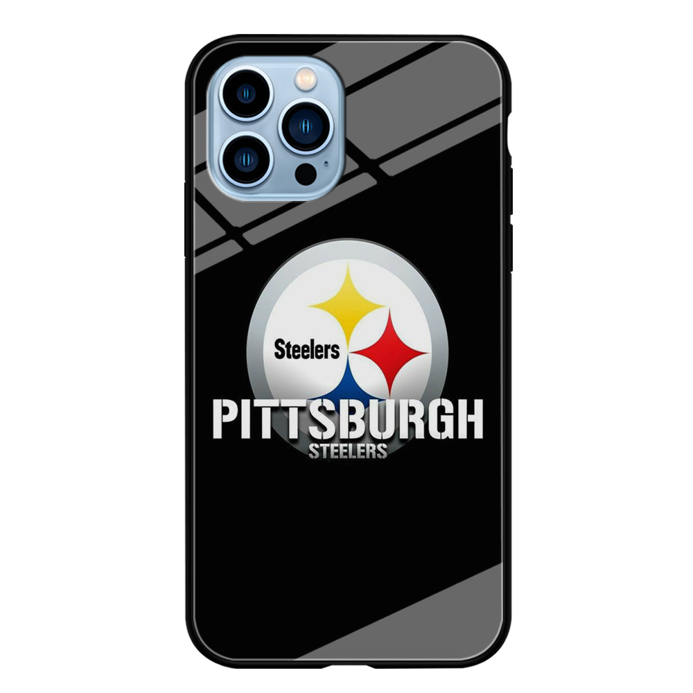 NFL Pittsburgh Steelers 001 iPhone 13 Pro Max Case-Phone Case-Tempered Glass Case-Altracase