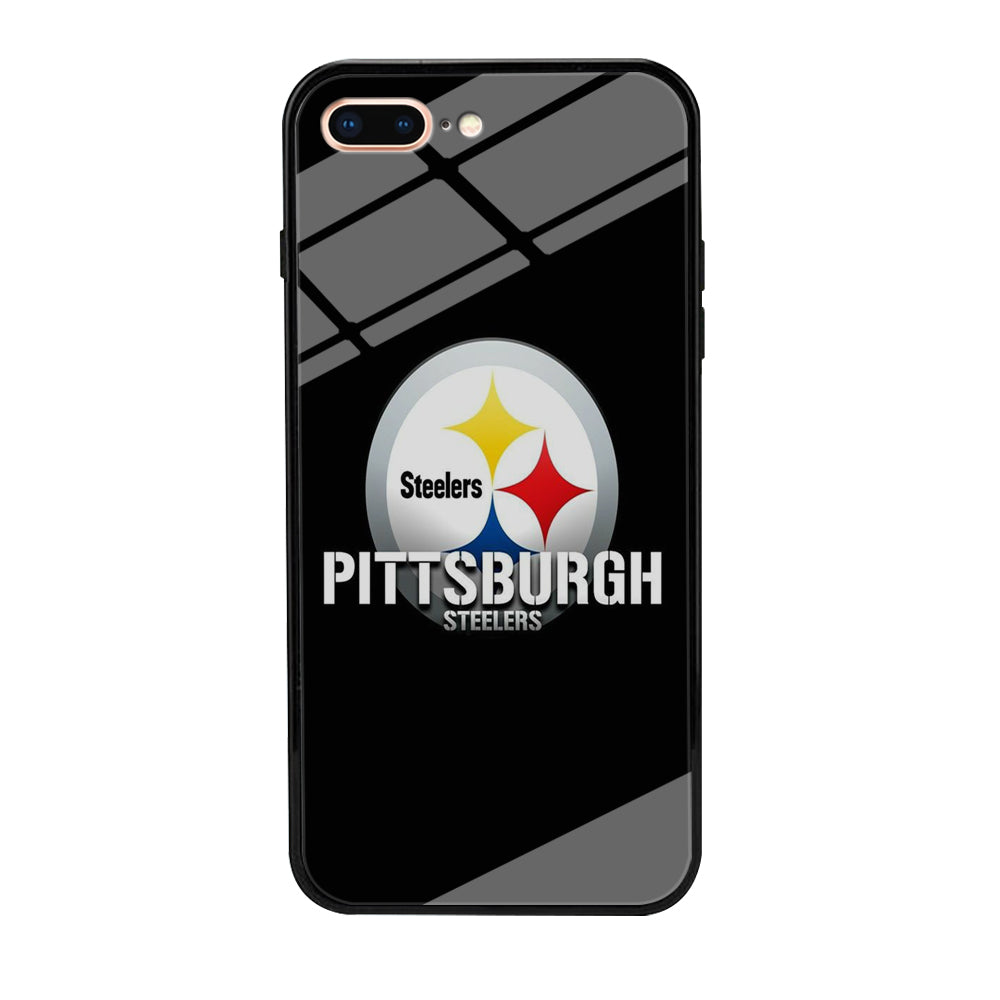 NFL Pittsburgh Steelers 001 iPhone 8 Plus Case-Phone Case-Tempered Glass Case-Altracase
