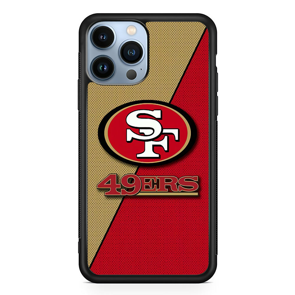 NFL San Francisco 49ers 001 iPhone 13 Pro Case-Phone Case-Rubber Black (2D Case)-Altracase