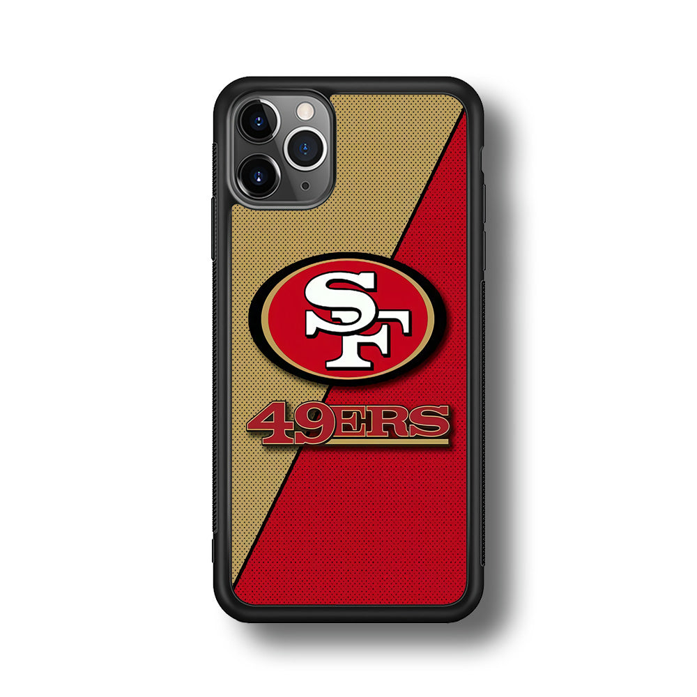 NFL San Francisco 49ers 001 iPhone 11 Pro Max Case-Phone Case-Rubber Black (2D Case)-Altracase