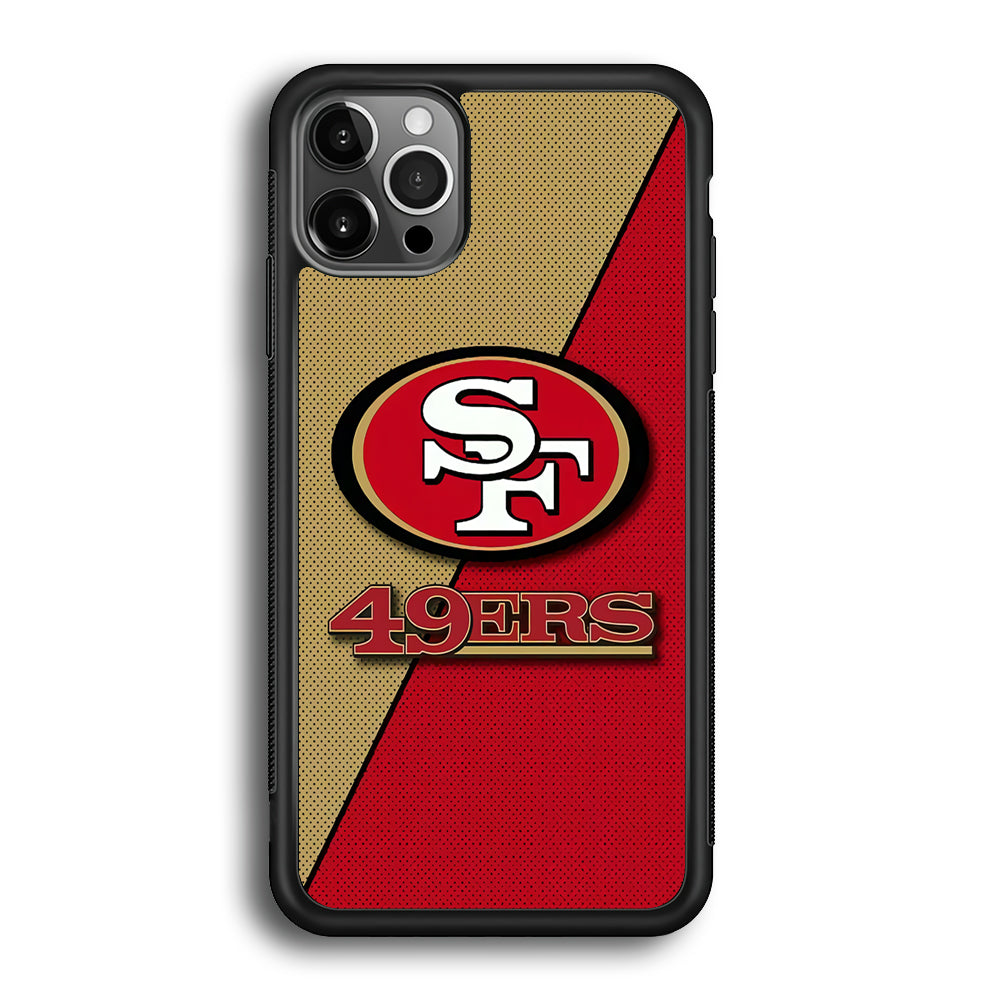 NFL San Francisco 49ers 001 iPhone 12 Pro Max Case-Phone Case-Rubber Black (2D Case)-Altracase
