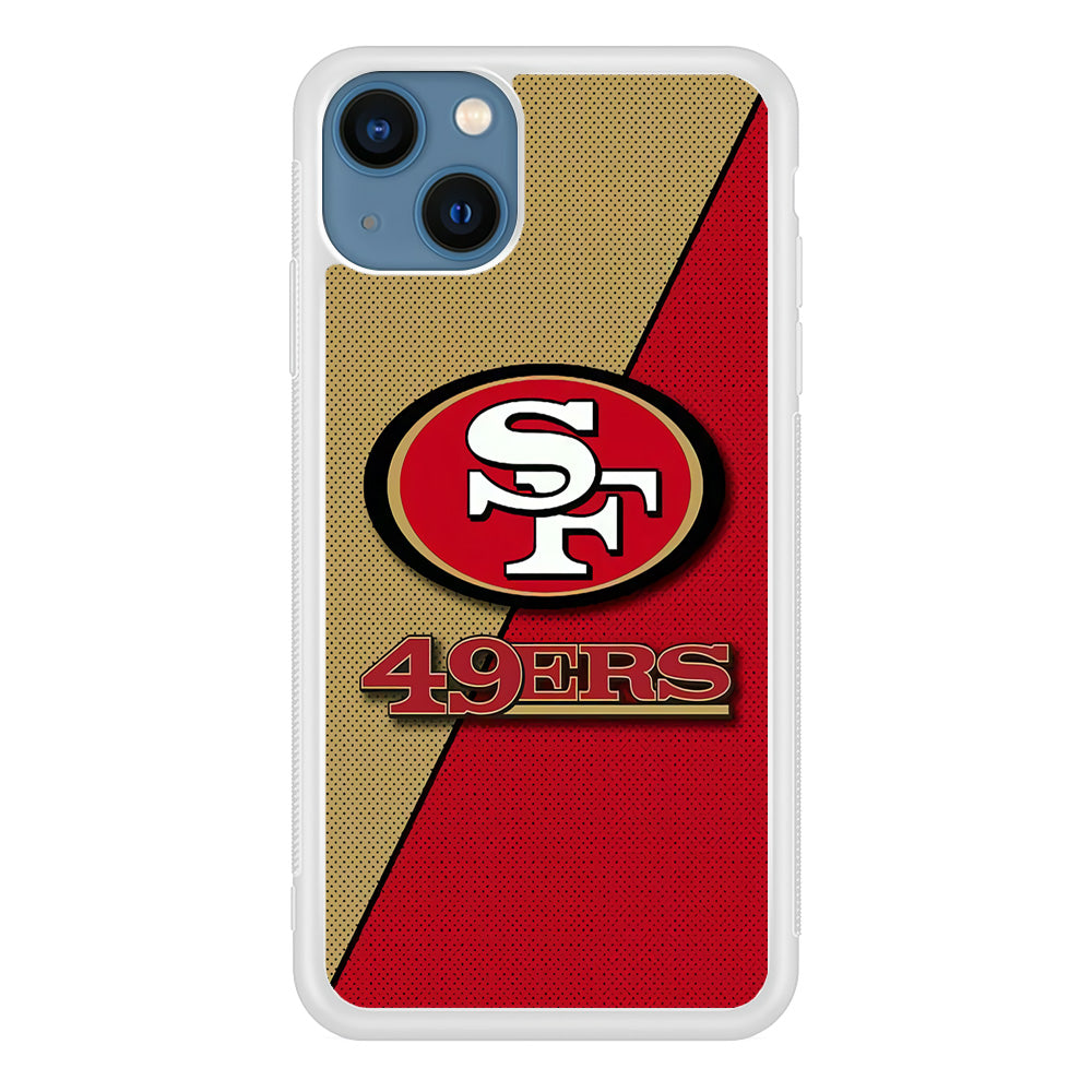 NFL San Francisco 49ers 001 iPhone 13 Mini Case-Phone Case-Rubber White (2D Case)-Altracase