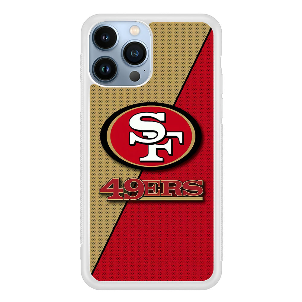 NFL San Francisco 49ers 001 iPhone 13 Pro Case-Phone Case-Rubber White (2D Case)-Altracase
