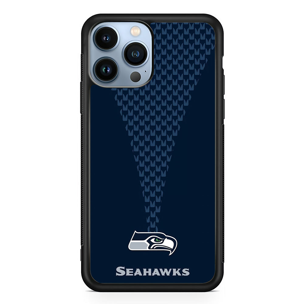 NFL Seattle Seahawks 001 iPhone 13 Pro Case-Phone Case-Rubber Black (2D Case)-Altracase