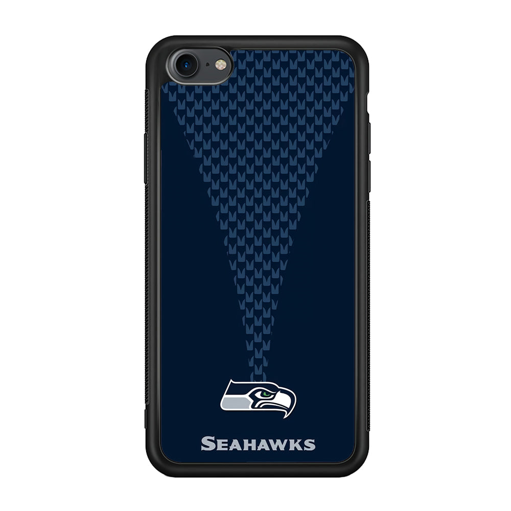 NFL Seattle Seahawks 001 iPhone 7 Case-Phone Case-Rubber Black (2D Case)-Altracase