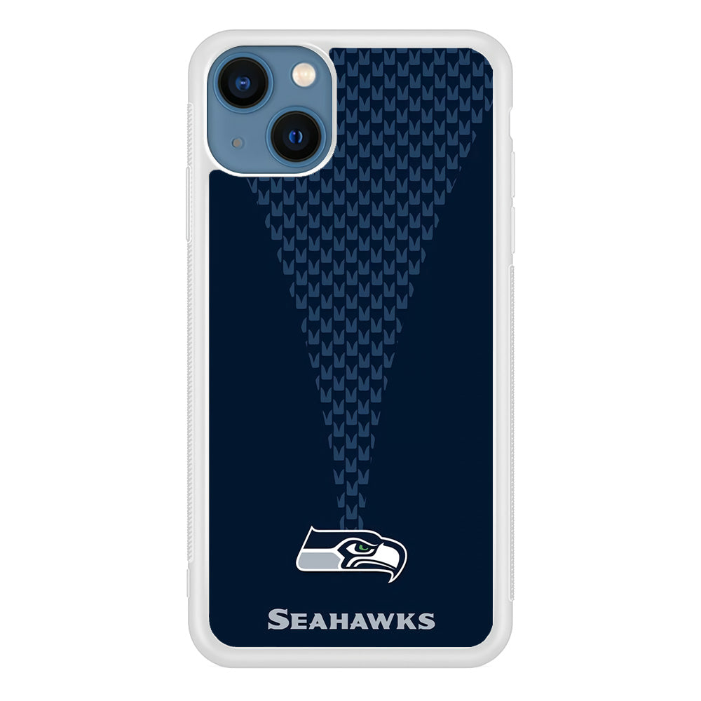 NFL Seattle Seahawks 001 iPhone 13 Mini Case-Phone Case-Rubber White (2D Case)-Altracase