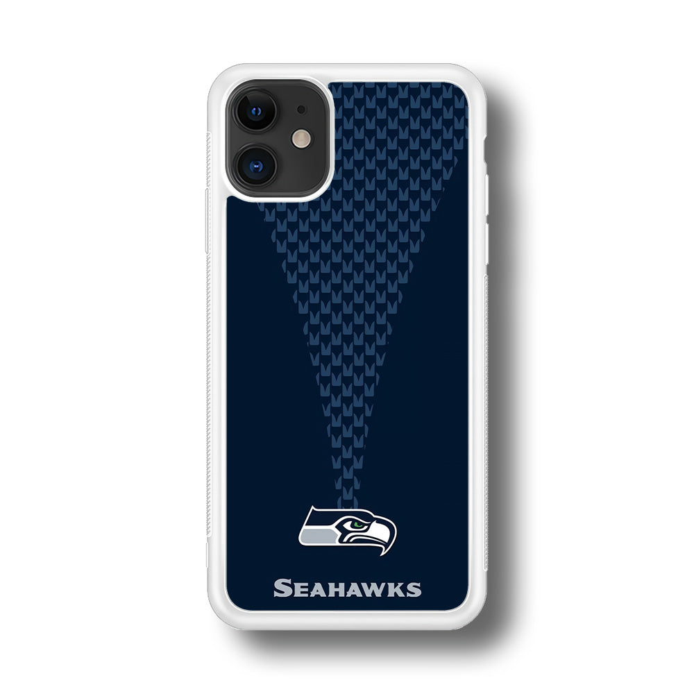 NFL Seattle Seahawks 001 iPhone 11 Case-Phone Case-Rubber White (2D Case)-Altracase