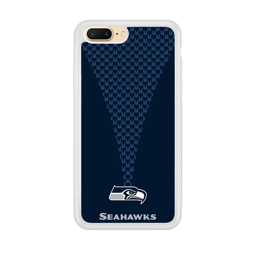NFL Seattle Seahawks 001 iPhone 8 Plus Case-Phone Case-Rubber White (2D Case)-Altracase