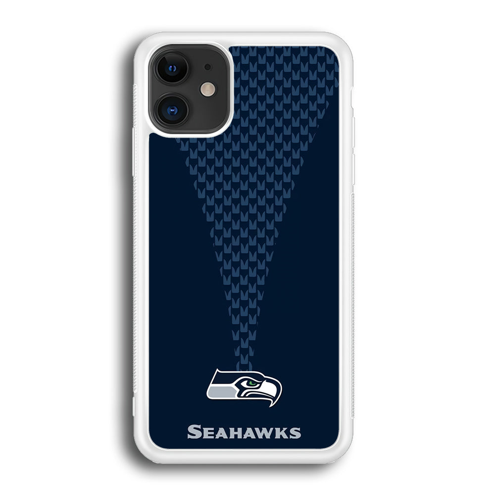 NFL Seattle Seahawks 001 iPhone 12 Case-Phone Case-Rubber White (2D Case)-Altracase