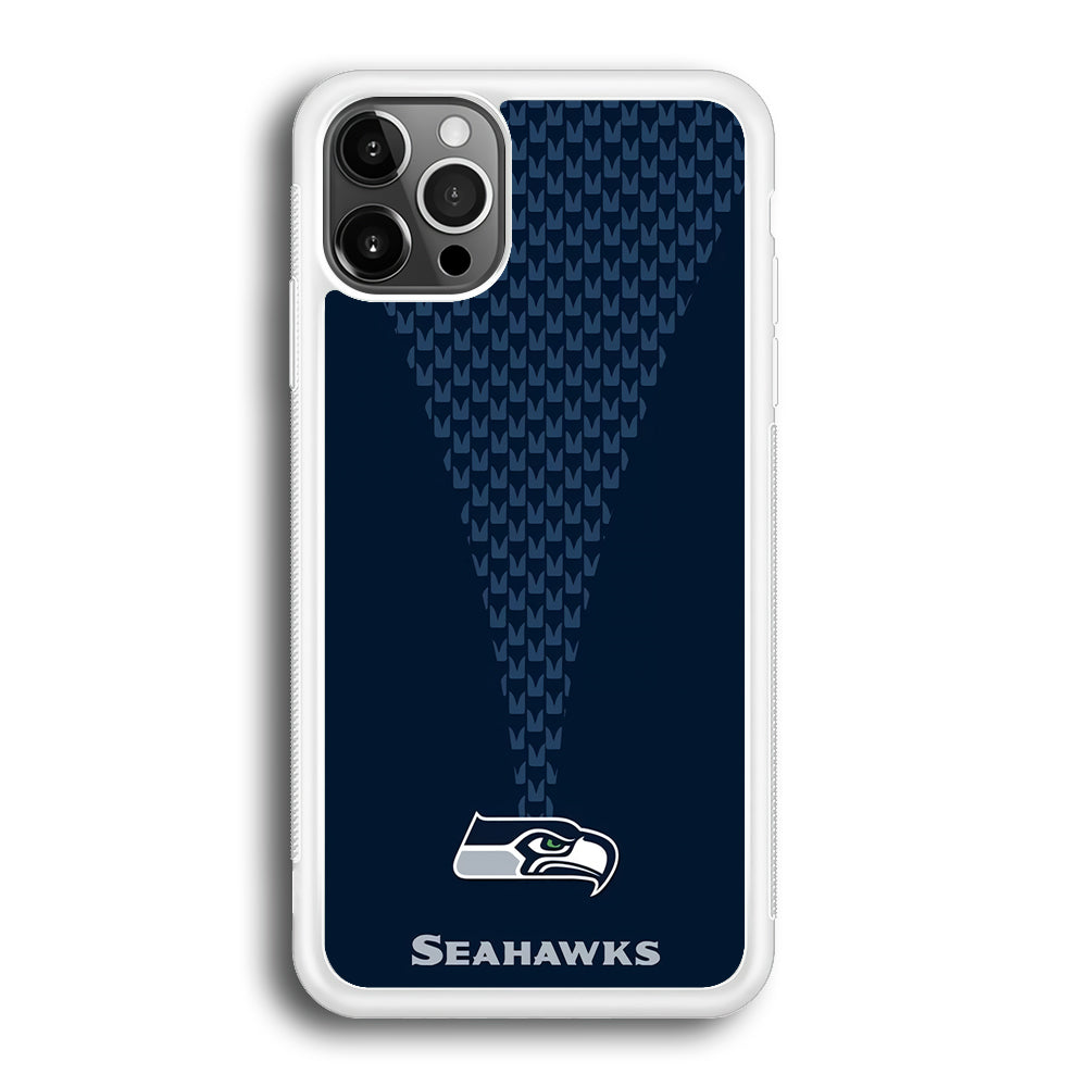NFL Seattle Seahawks 001 iPhone 12 Pro Max Case-Phone Case-Rubber White (2D Case)-Altracase