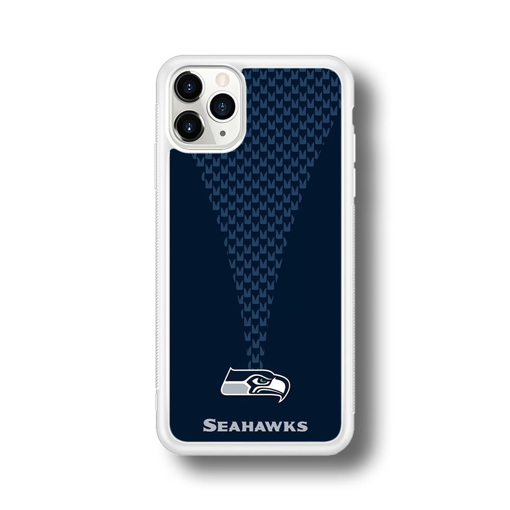 NFL Seattle Seahawks 001 iPhone 11 Pro Max Case-Phone Case-Rubber White (2D Case)-Altracase