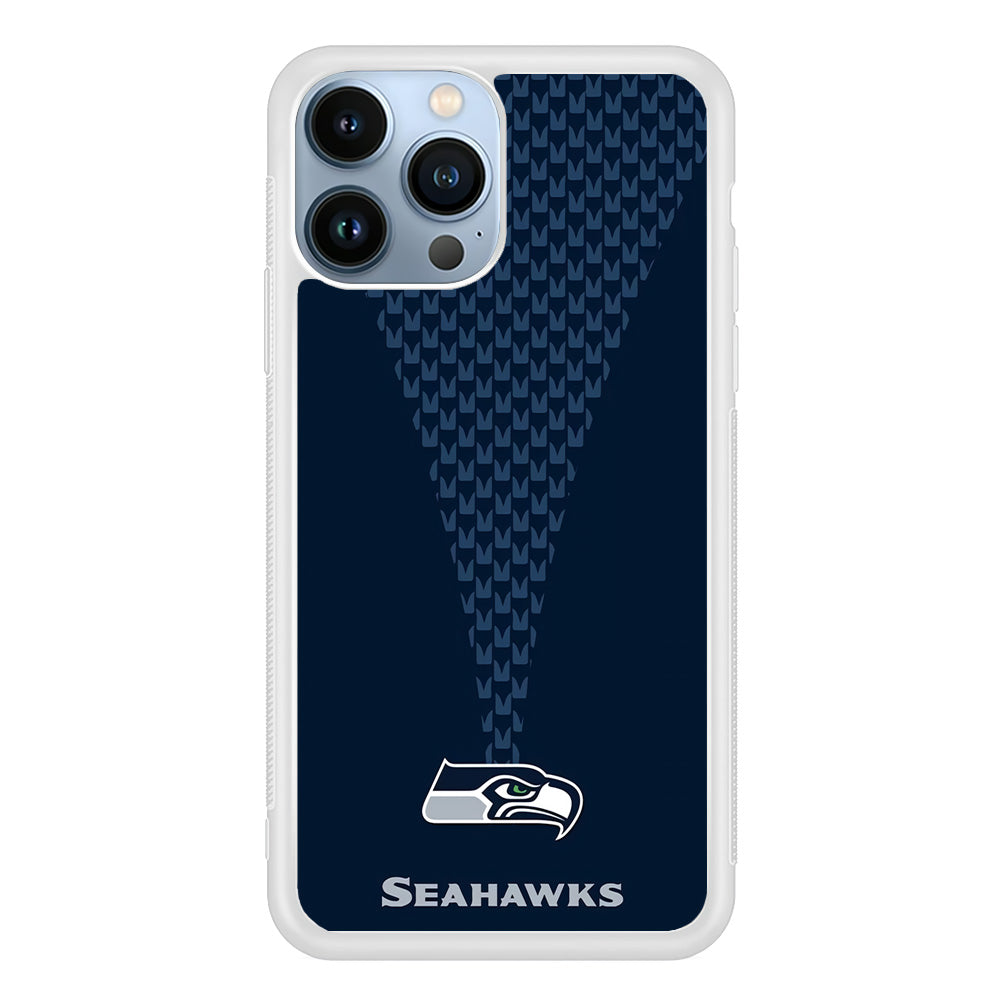 NFL Seattle Seahawks 001 iPhone 13 Pro Case-Phone Case-Rubber White (2D Case)-Altracase