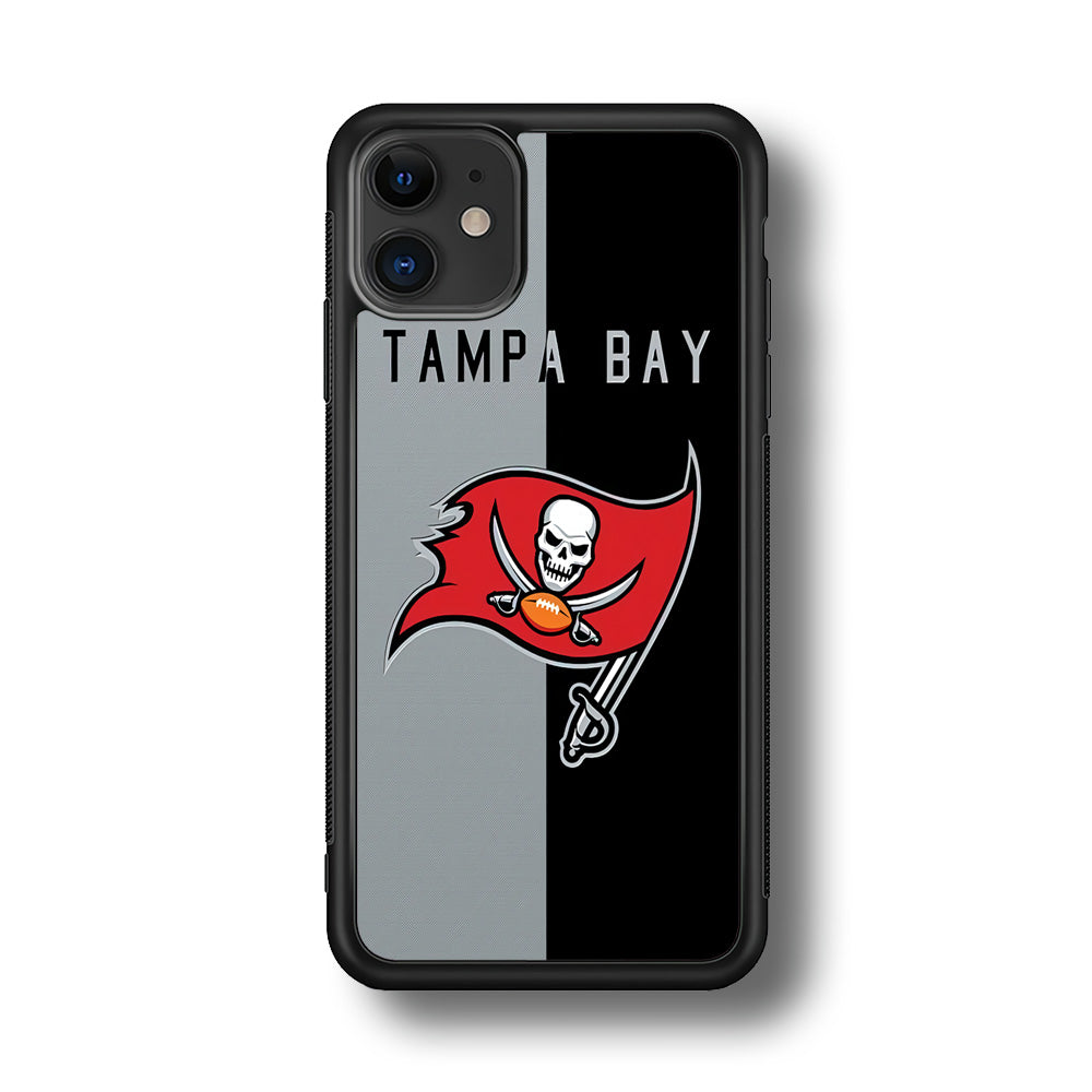 NFL Tampa Bay Buccaneers 001 iPhone 11 Case-Phone Case-Rubber Black (2D Case)-Altracase