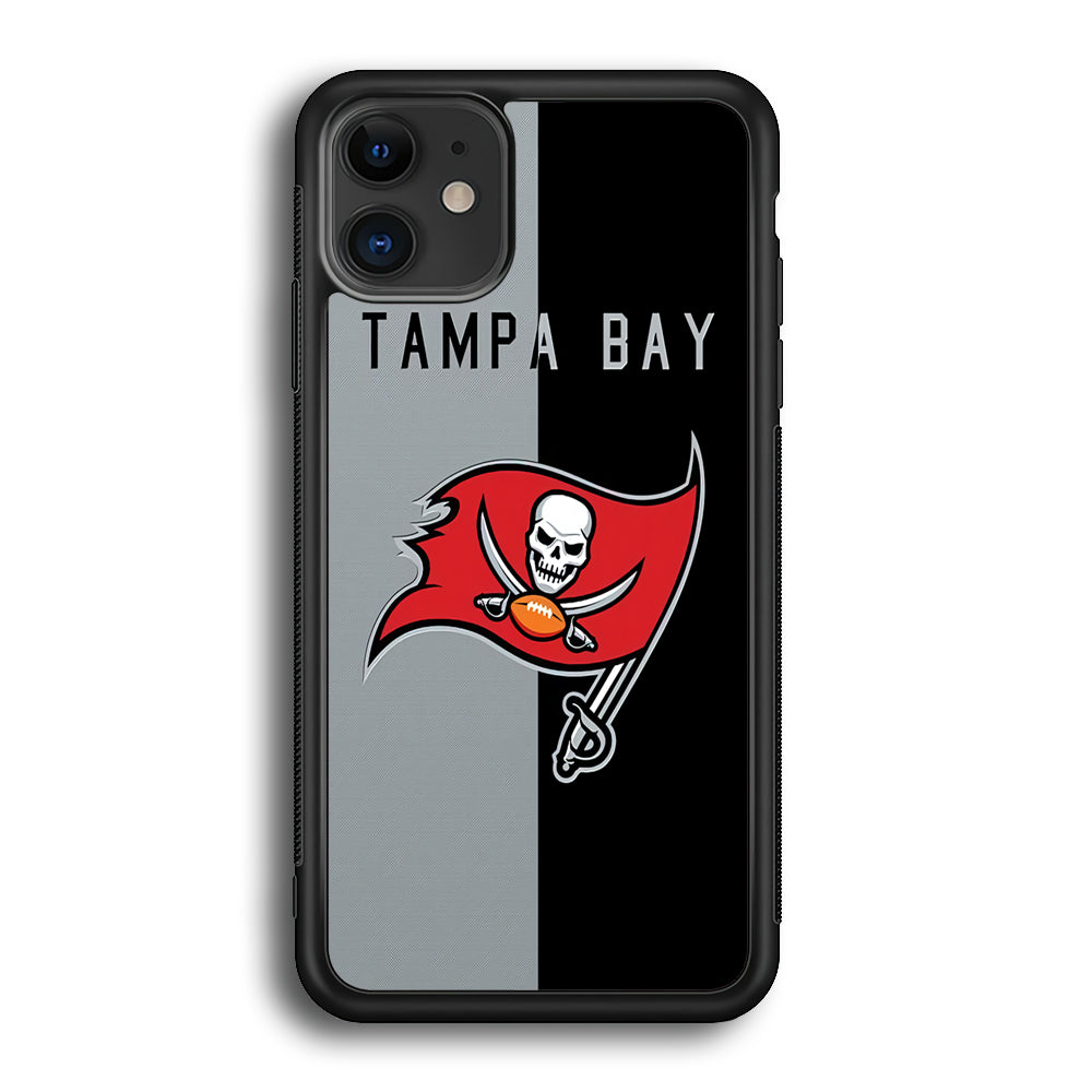 NFL Tampa Bay Buccaneers 001 iPhone 12 Case-Phone Case-Rubber Black (2D Case)-Altracase
