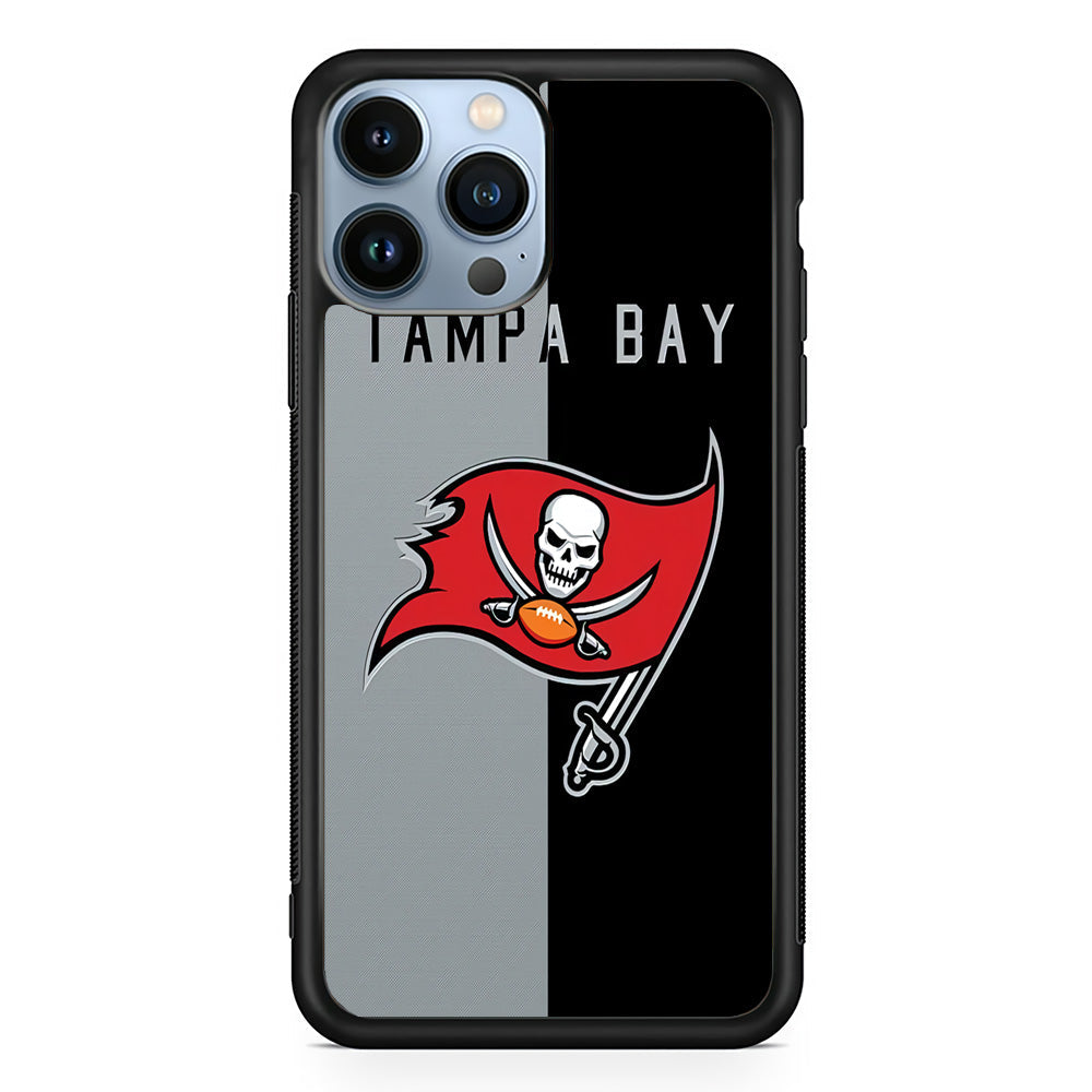 NFL Tampa Bay Buccaneers 001 iPhone 13 Pro Case-Phone Case-Rubber Black (2D Case)-Altracase