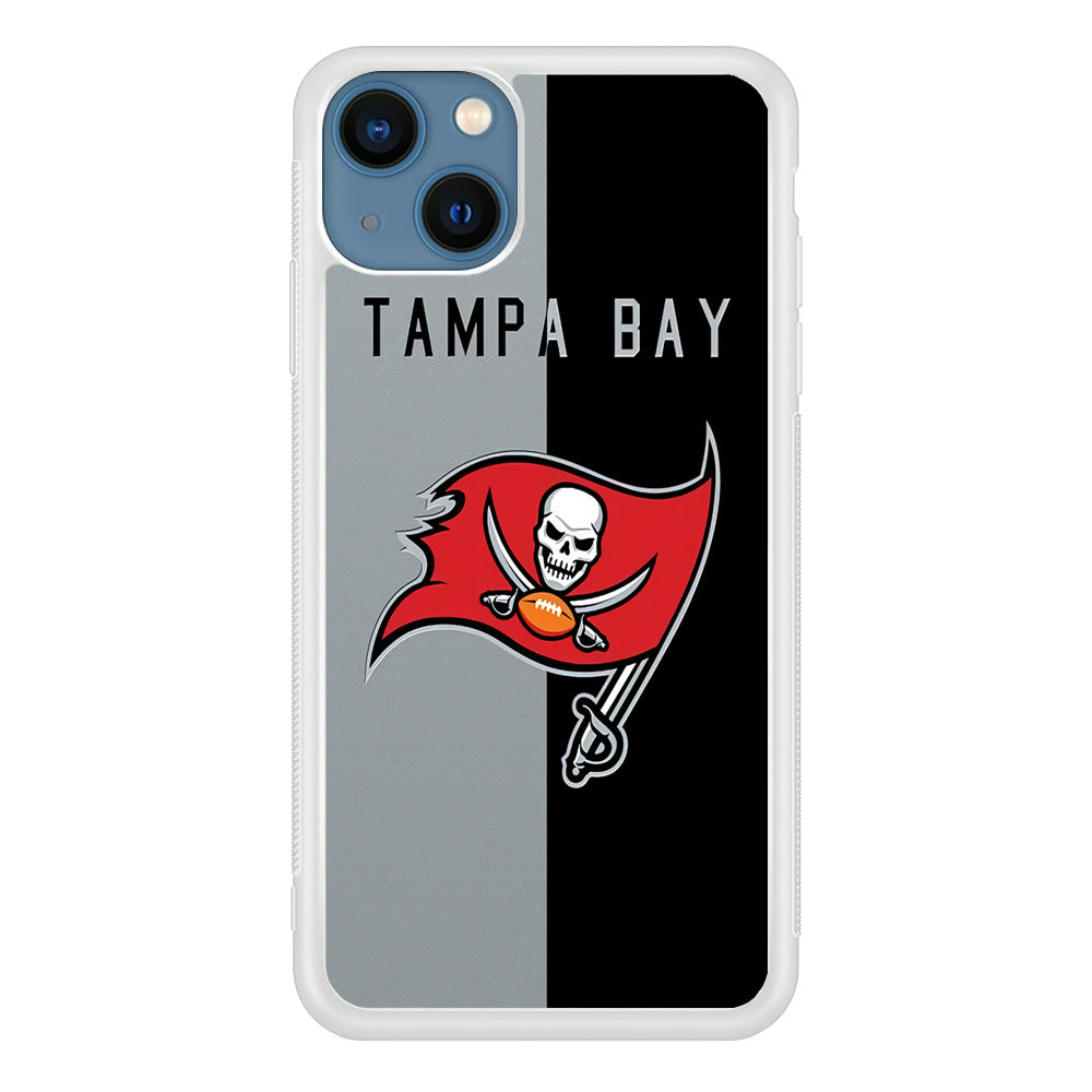 NFL Tampa Bay Buccaneers 001 iPhone 13 Mini Case-Phone Case-Rubber White (2D Case)-Altracase
